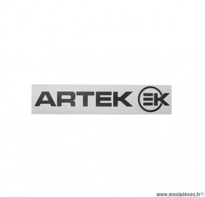 Planche autocollants Artek noir 215x45mm (1 Artek et 1 EK)