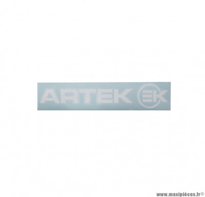 Planche autocollants Artek blanc 215x45mm (1 Artek et 1 EK)