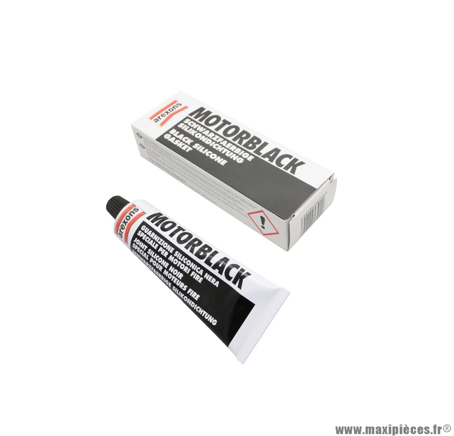 Tube pâte à joint silicone AREXONS noir 60gr