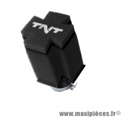 Filtre à air TNT mousse cross 0 degré diamètre 28/35 couleur noir