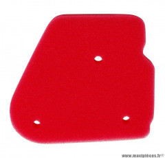 Mousse filtre à air rouge pour scooter mbk nitro, ovetto / yamaha aerox, neos / aprilia sr 1994>2000 / malaguti f10, f12, f15