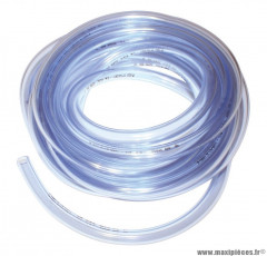 Durite essence 8x12 souple transparent (rouleau 5m) adaptable solex (fabrication francaise)