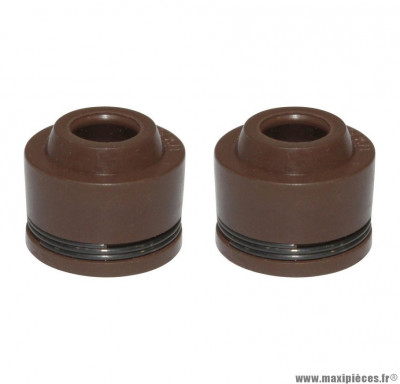 Joints guide de soupape (x2) pour scooter chinois 4T GY6, 139QMB / sym orbit 4T / baotian bt49qt 4T / kymco agility 4T / norauto razzo 4T