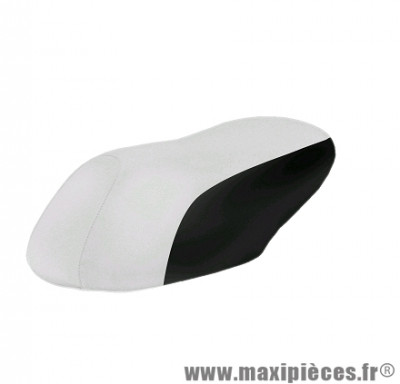Couvre selle blanc / noir pour scooter mbk nitro / yamaha aerox
