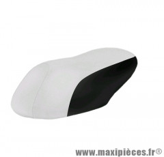 Couvre selle blanc / noir pour scooter mbk nitro / yamaha aerox