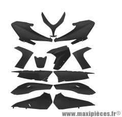 Kit 13 pièces carrosserie noir mat pour maxi scooter 500cc yamaha t-max 2008>2012