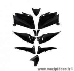 Kit 10 pièces carrosserie noir brilliant pour maxi scooter 530cc yamaha t-max 2012>2014