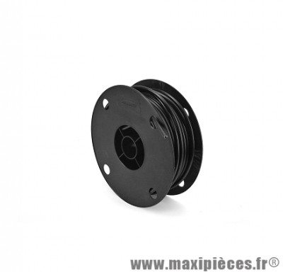 Gaine fil plat noire diamètre 5 (rouleau de 25m) * Prix spécial !