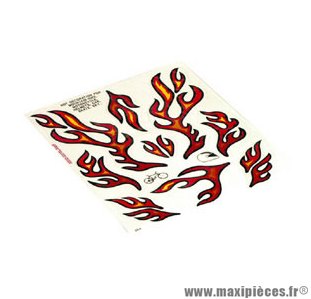 Autocollant flammes - taille 20x24cm