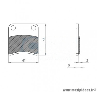 Paire de plaquettes frein 10 parking pour maxi scooter piaggio mp3, x10 / gilera fuoco, gp800 / aprilia srv