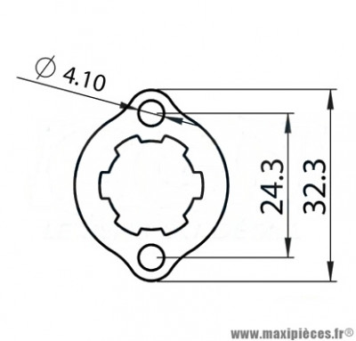 Plaquette maintien pignon sortie boite 11 dents pour moto derbi euro 2 / euro 3 spécifique