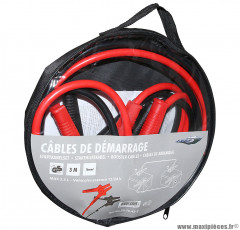 Câbles de démarrage (16mm2) 240a (l=2x3m) pour moto / scooter / quad