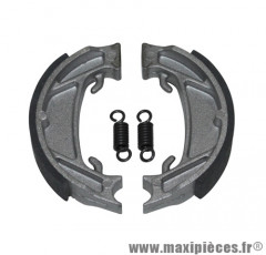 Paire de machoires de frein avant et arrière (diamètre 100mm - 2 ressorts) pour cyclomoteur mbk 51