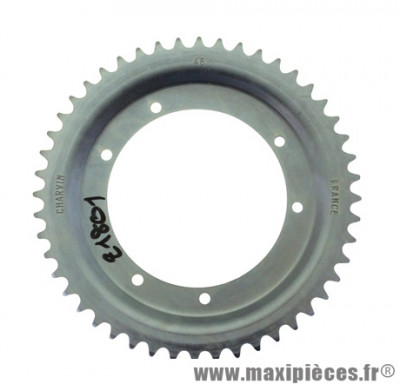 Couronne 48 dents (alesage 110mm) 6 trous pour cyclomoteur mbk 88