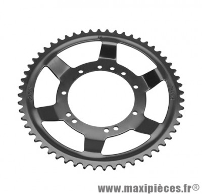 Couronne roue rayons 56 dents (alesage 94mm) 11 trous pour cyclomoteur mbk 51