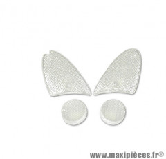 Cabochons clignotants x4 transparent pour scooter aprilia sr stealth