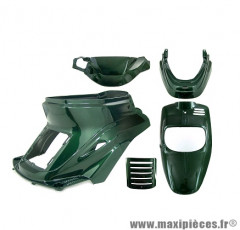 Kit carrosserie vert métallisé (5 pièces) pour scooter Yamaha Bw's et Mbk booster 2T 50cc (1999-2003)