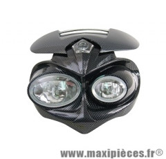 Tête de fourche carbone fly eyes (homologué CE) pour moto