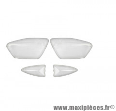 Cabochons clignotants x4 transparent pour scooter mbk nitro / yamaha aerox 2013