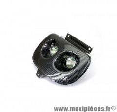 Double optique imitation carbone halogène pour scooter mbk booster