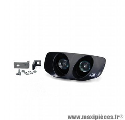 Optique 2 halogène noir pour scooter piaggio typhoon