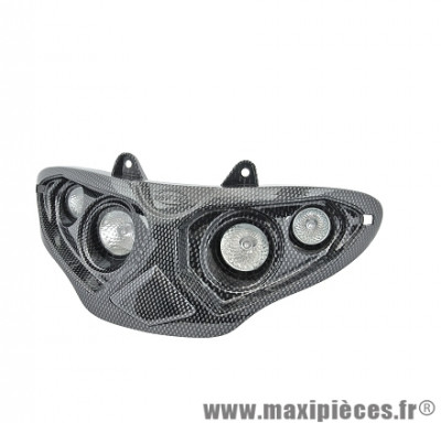 Double optique imitation carbone halogène pour scooter gilera runner