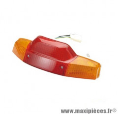 Feu arrière rouge avec clignotants orange (complet) pour scooter booster / yamaha bw's après 1999