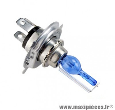 Ampoule 12v 60/55w (h4) import xenon super bleu (p43t)