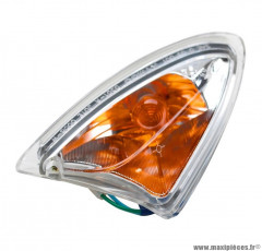 Clignotant avant droit transparent (homologué CE) (33400-kkc4-9000) pour maxi scooter 125-250cc kymco grand dink 2001>2004