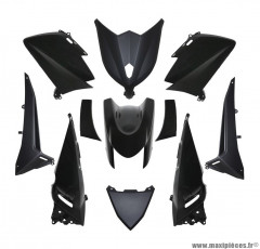 Kit 11 pièces carénage noir brillant pour maxi scooter 530cc yamaha tmax après 2012