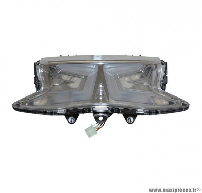 Feu arrière à leds avec clignotants transparent (homologué CE) pour maxi scooter 125cc honda pcx après 2010