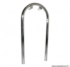 Pontet de garde boue avant chrome pour cyclomoteur peugeot 103 mvl