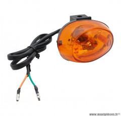 Clignotant avant gauche orange (homologué CE) pour scooter chinois gy6, 139 qmb, qt9