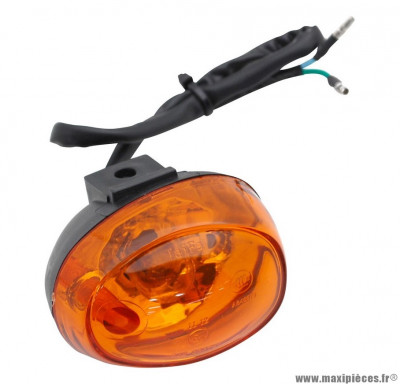 Clignotant avant droit orange (homologué CE) pour scooter chinois gy6, 139 qmb, qt9 *Prix spécial !