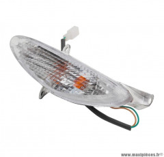 Clignotant avant gauche transparent (homologué CE) pour scooter chinois gy6, 139 qmb, qt3 / peugeot v-clic / sym orbit / baotian bt49qt *Sélection!