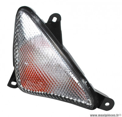 Clignotant avant droit transparent (homologué CE) pour maxi scooter 500cc yamaha tmax 2001>2007