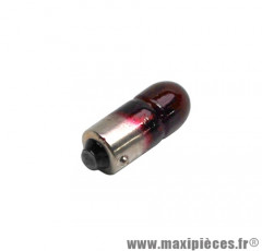 Boite x10 ampoules feu de position 12v 4w norme T4w culot ba9s témoin rouge