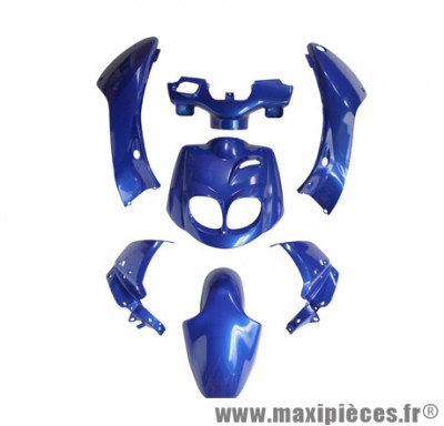 Kit 7 pièces carrosserie bleu métal pour scooter peugeot trekker