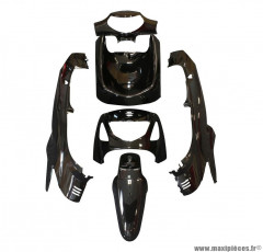 Kit 6 pièces carénage noir brillant pour maxi scooter 125cc honda sh