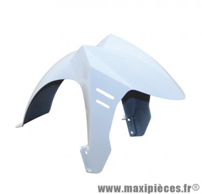 Garde boue avant blanc brillant pour scooter peugeot ludix 14 pouces