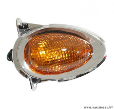 Clignotant orange avant droit (homologué CE) pour scooter kymco people 2000>2004 / maxi-scooter 125cc kymco people 1999>2000