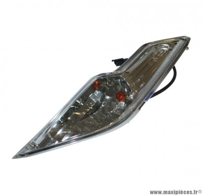 Clignotant transparent avant gauche (homologué CE) pour maxi scooter 125cc kymco dink après 2006