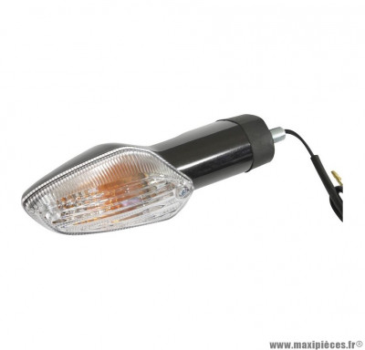 Clignotant transparent arrière droit / avant droit (homologué CE) pour moto 125cc honda cbf après 2009, cbr r après 2011