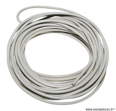 Fil électrique 0, 5mm2 - diamètre ext 2, 2mm gris (5m)