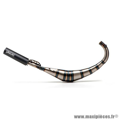 Pot Yasuni R2 Passage Bas (D25/28) Embout de cartouche bleu pour Mécaboite Minarelli am6 Aprilia, Beta, Derbi, Fantic, Gilera, Hm, Mbk, Peugeot, Rieju, Sherco, Yamaha