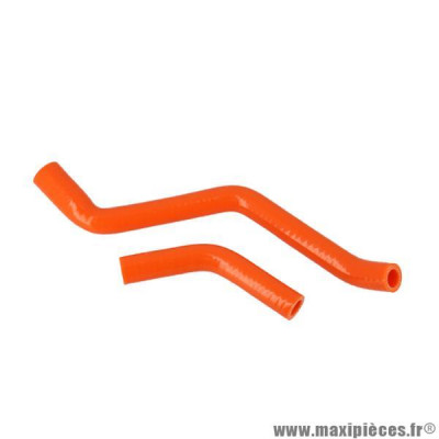 DURITE REFROIDISSEMENT SILICONE ORANGE EURO 3 pour Aprilia Rx 50cc, Aprilia Sx 50cc, Gilera Rcr 50cc, Gilera Smt 50cc