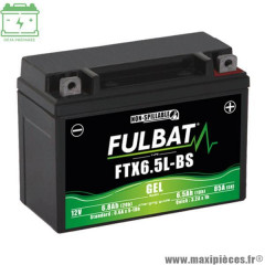Batterie Fulbat FTX6.5L-BS 12V6.5AH LG139 L66 H102 Gel Sans Entretien Activée usine