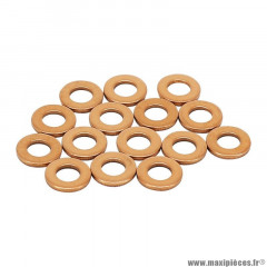 Rondelle/Joint de vidange Artein Copper Washers plat Ø6 x 12 x 1.50 mm Blister 10 pièces Pro Series