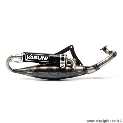 Pot Verni Yasuni R avec Silencieux Carbone pour Scooter Peugeot ludix liquide kisbee speedfight 3 2t 50cc