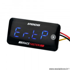 Thermomètre digital et voltmètre Voca Race Faster Slim Touch 0-120 °C éclairage LED bleu